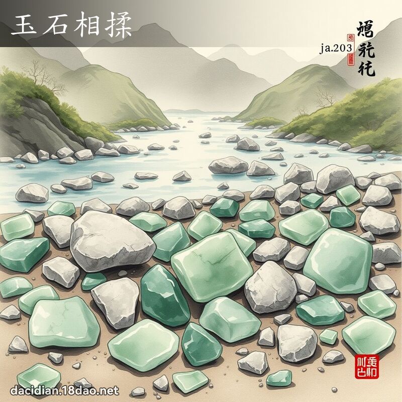玉石相揉 配图