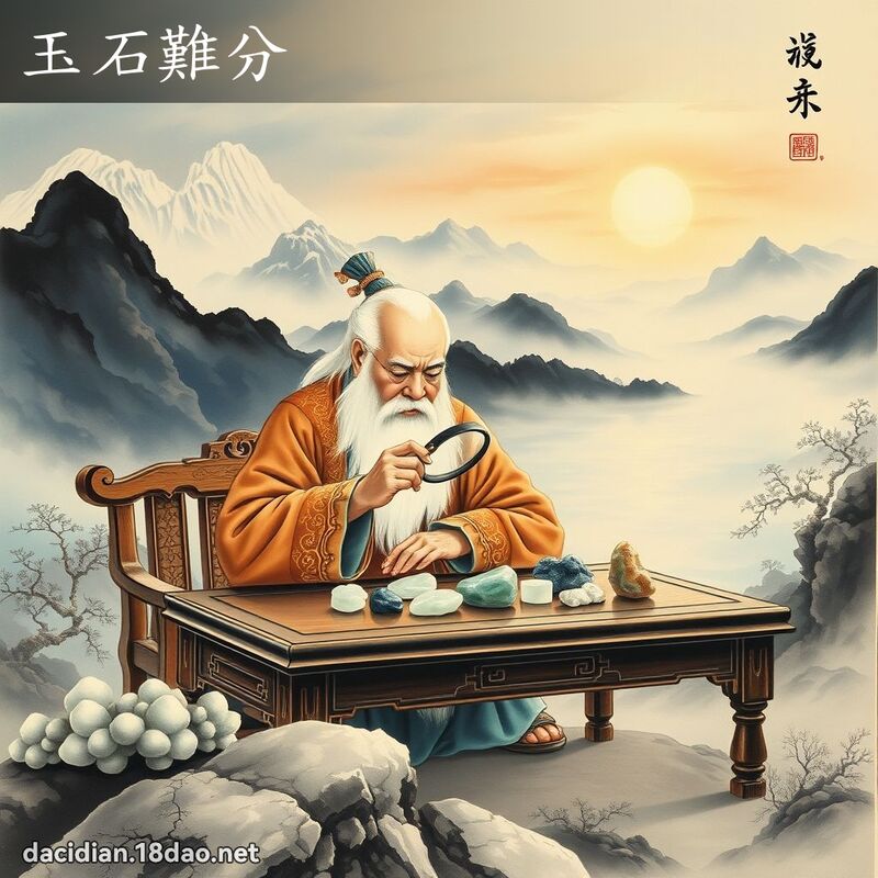 玉石难分 配图