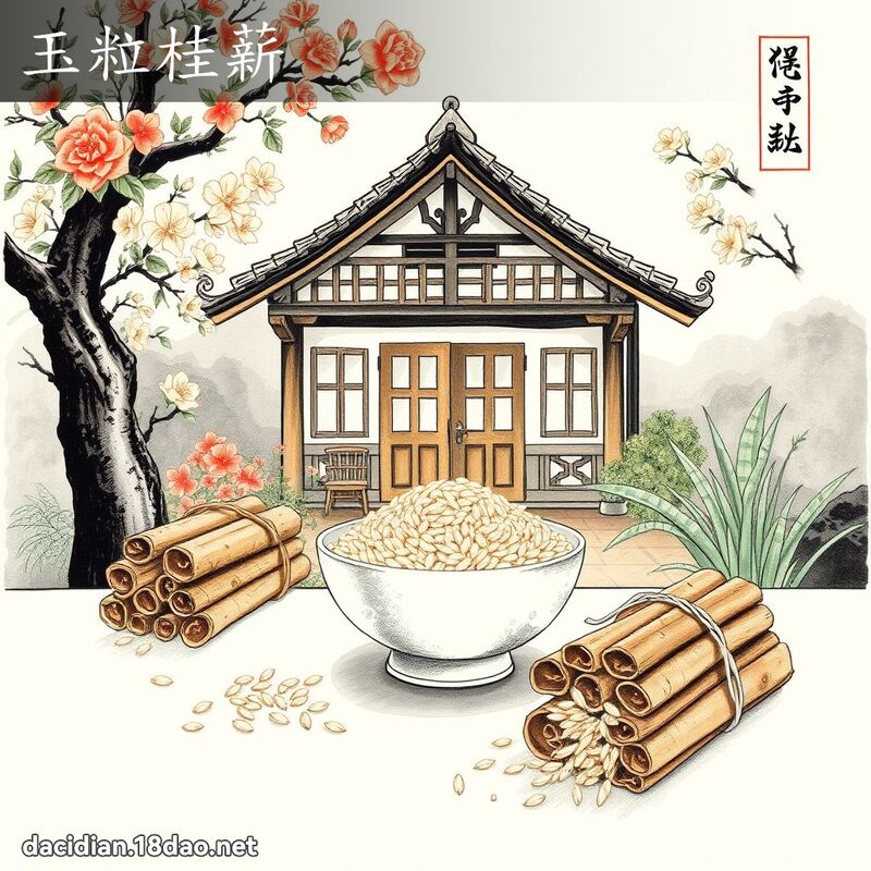 玉粒桂薪 配图