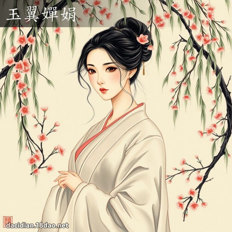 玉翼嬋娟 配图