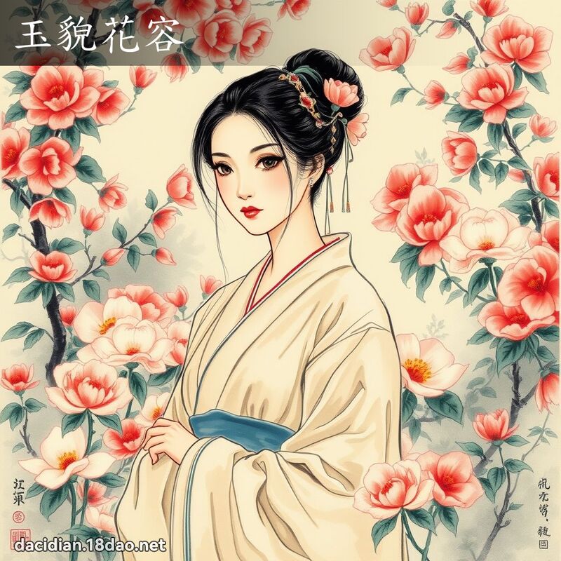 玉貌花容 配图
