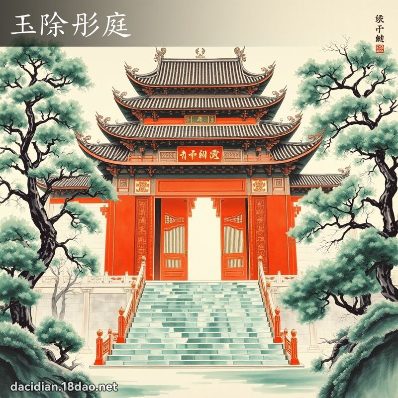 玉除彤庭 配图