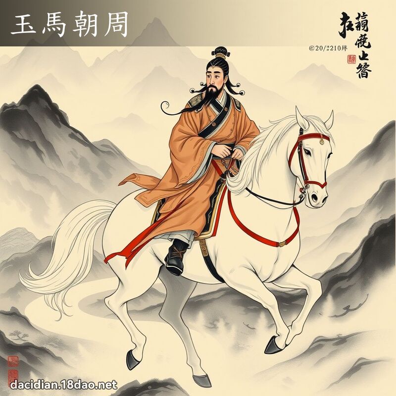 玉马朝周 配图
