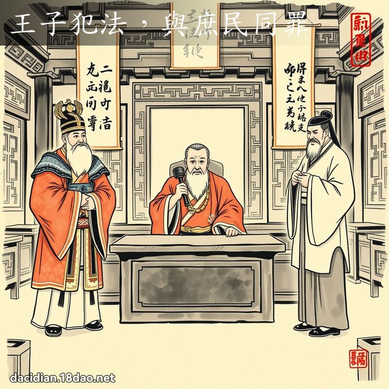 王子犯法,与庶民同罪 配图