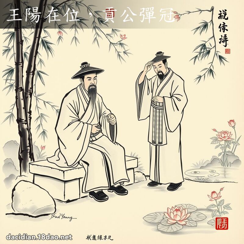 王阳在位,贡公弹冠 配图