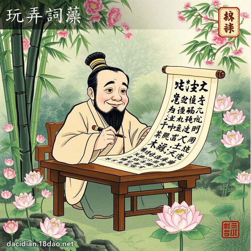玩弄词藻 配图