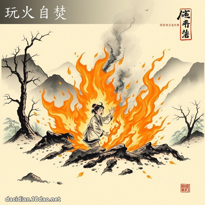 玩火自焚 配图