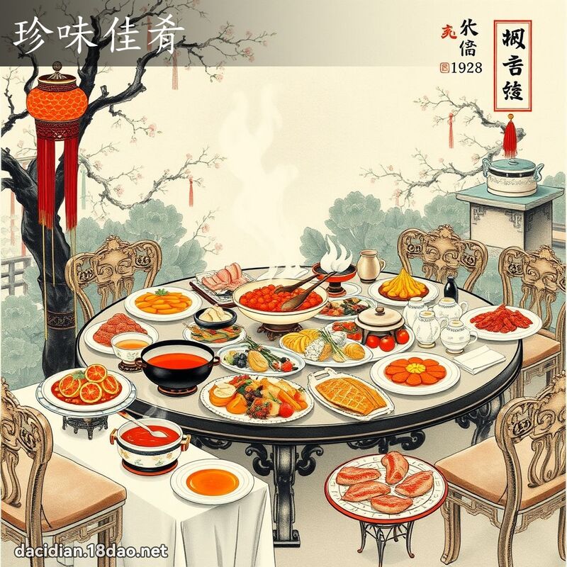 珍味佳肴 配图