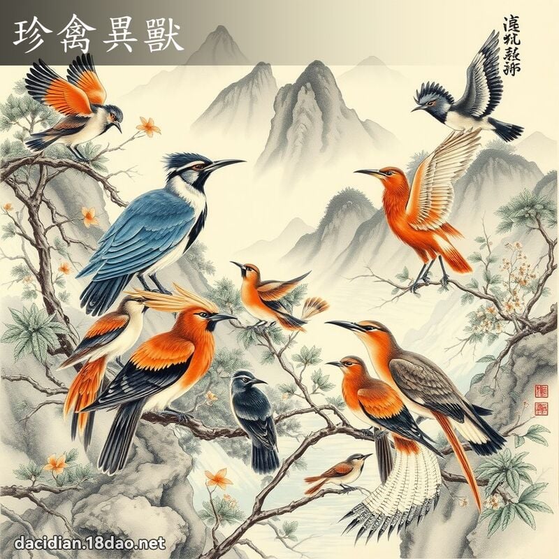 珍禽异兽 配图