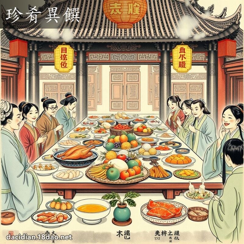 珍肴异饌 配图