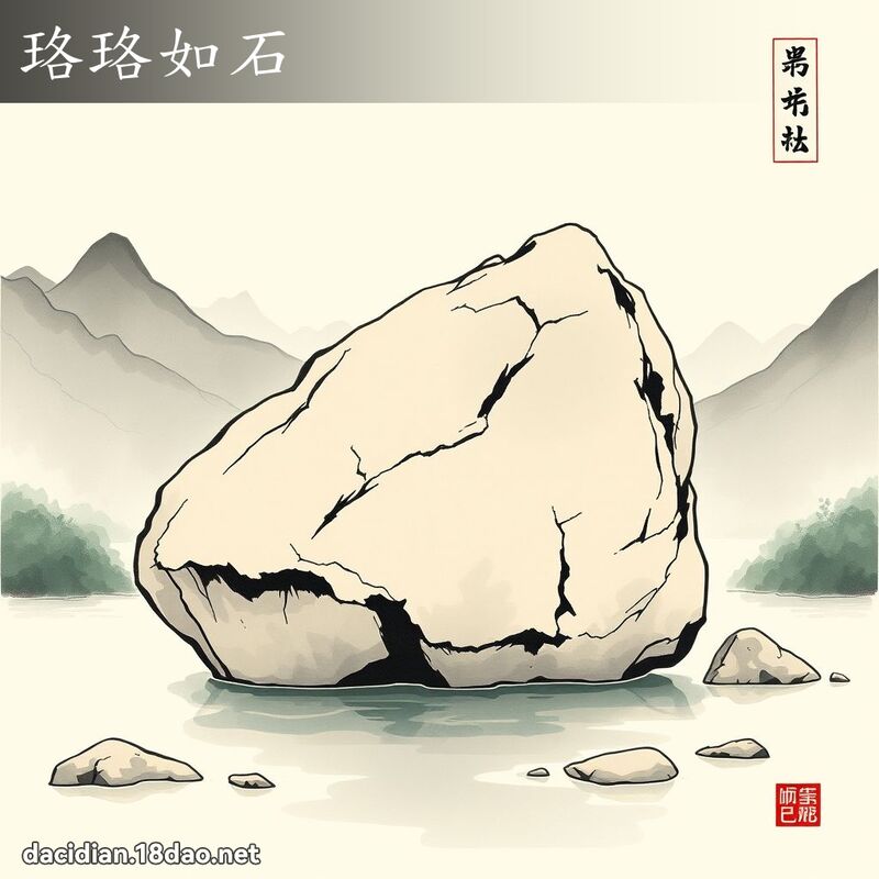 珞珞如石 配图
