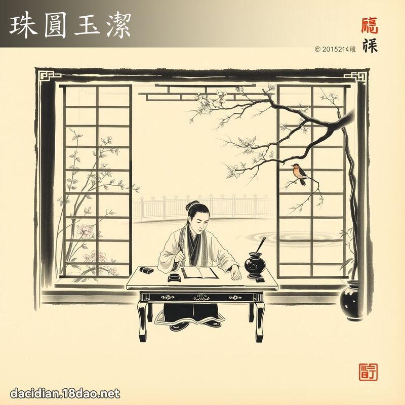 珠圆玉洁 配图
