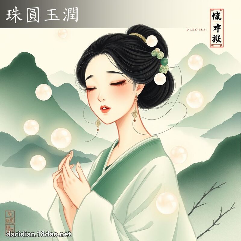珠圆玉润 配图