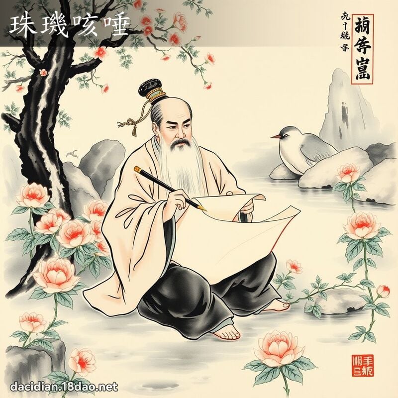 珠璣咳唾 配图