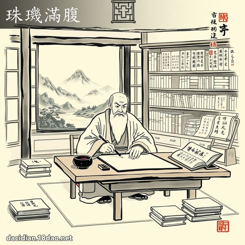 珠璣满腹 配图