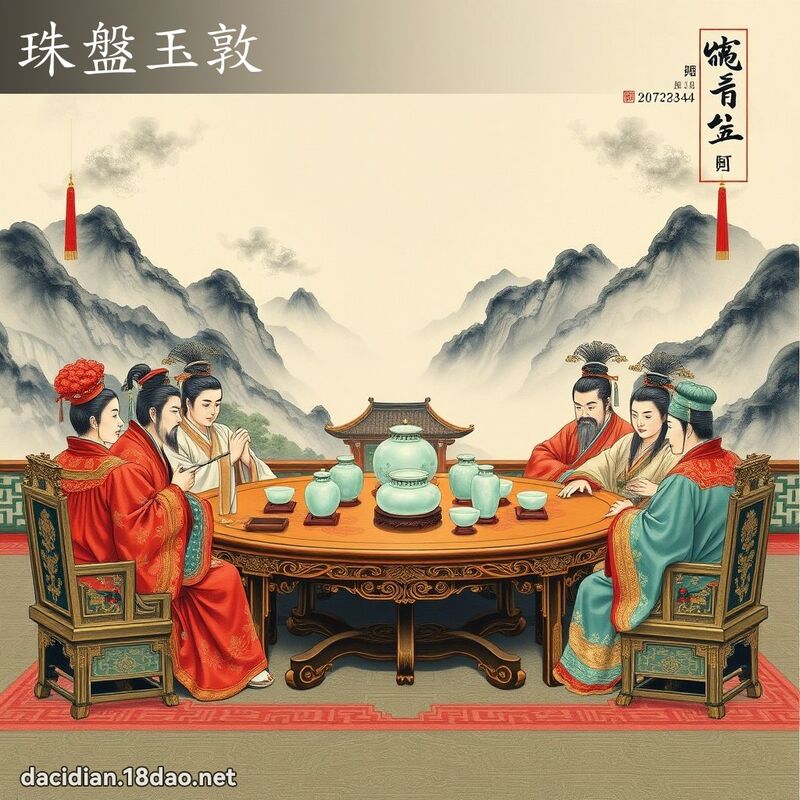 珠盘玉敦 配图