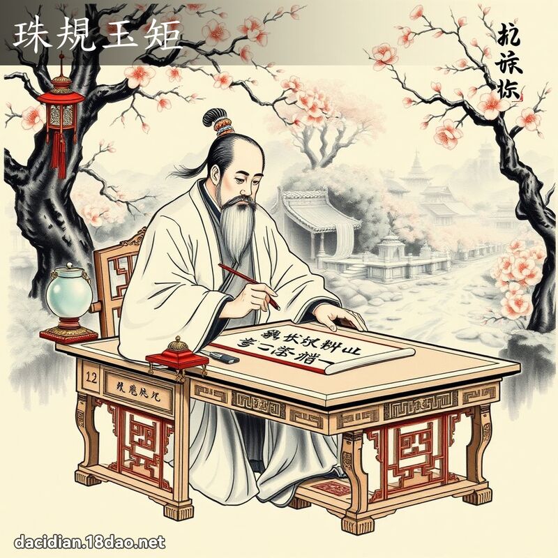珠规玉矩 配图