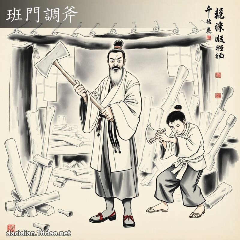 班门调斧 配图