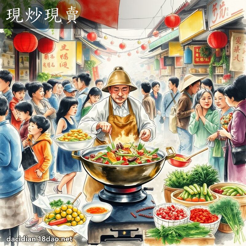 现炒现卖 配图