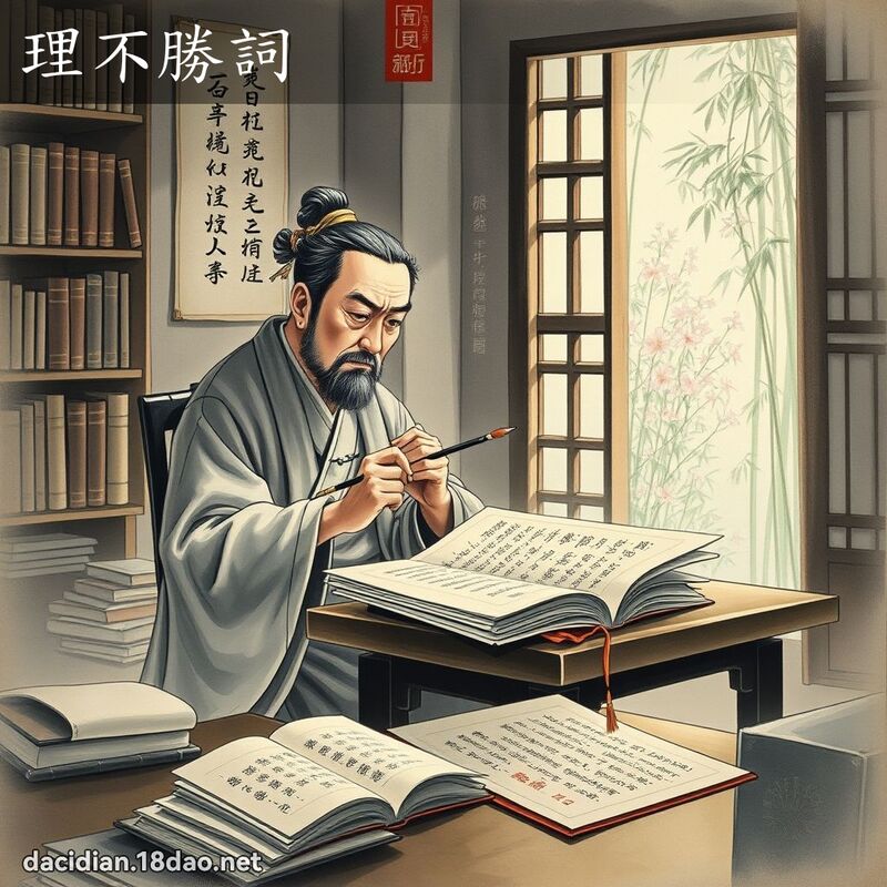 理不勝詞 配图