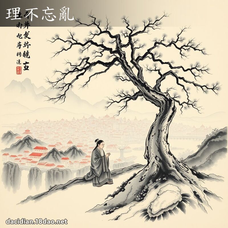 理不忘亂 配图