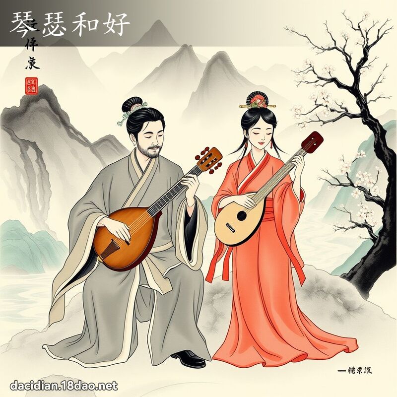 琴瑟和好 配图