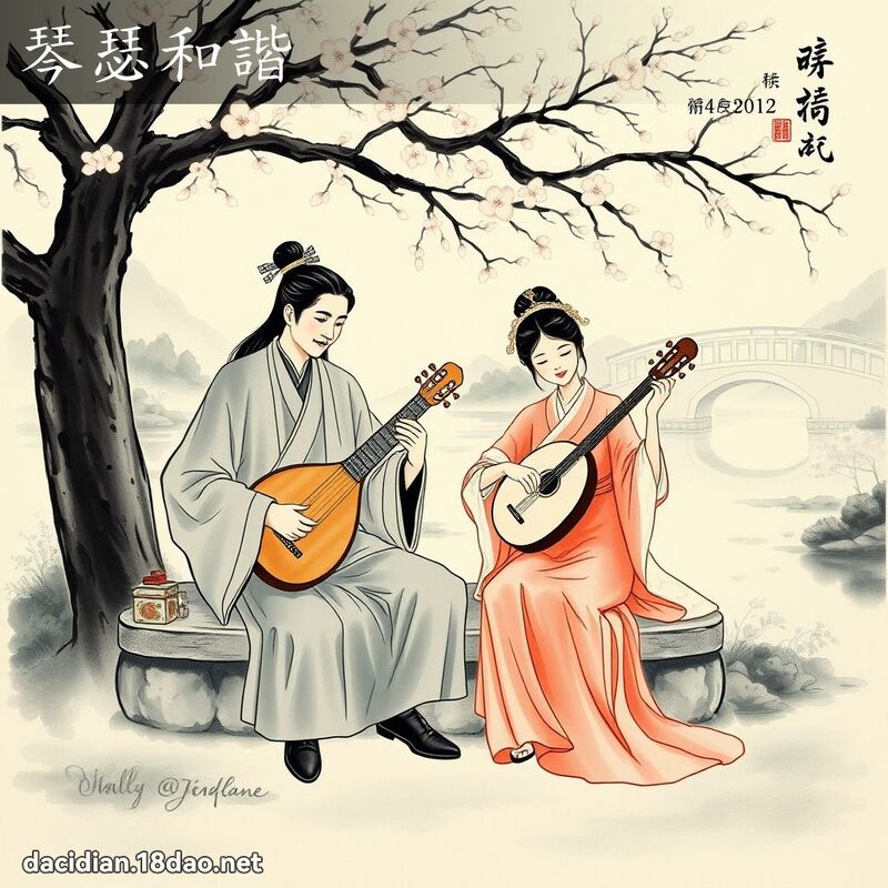 琴瑟和諧 配图