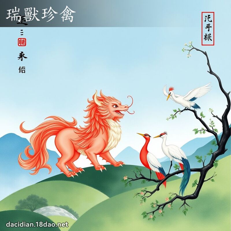 瑞獸珍禽 配图