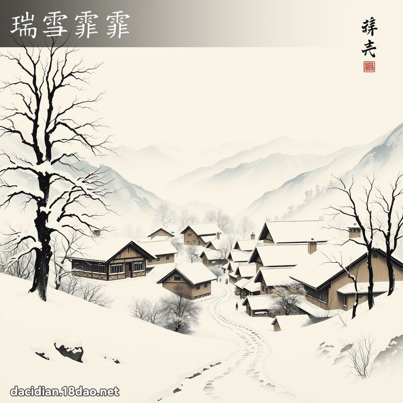 瑞雪霏霏 配图