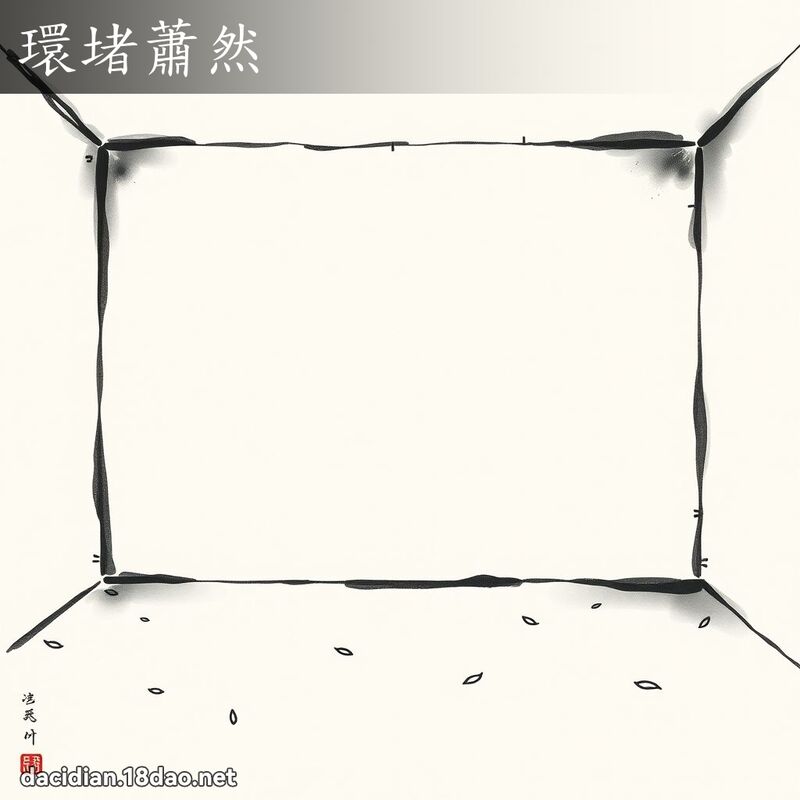環堵蕭然 配图