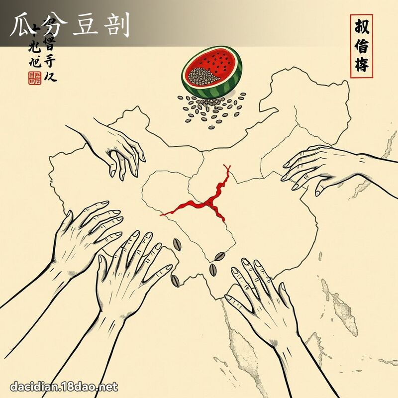 瓜分豆剖 配图