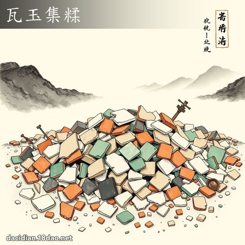 瓦玉集糅 配图