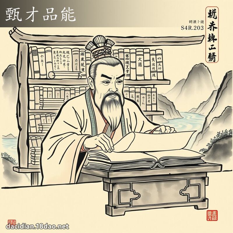 甄才品能 - 中华成语配图