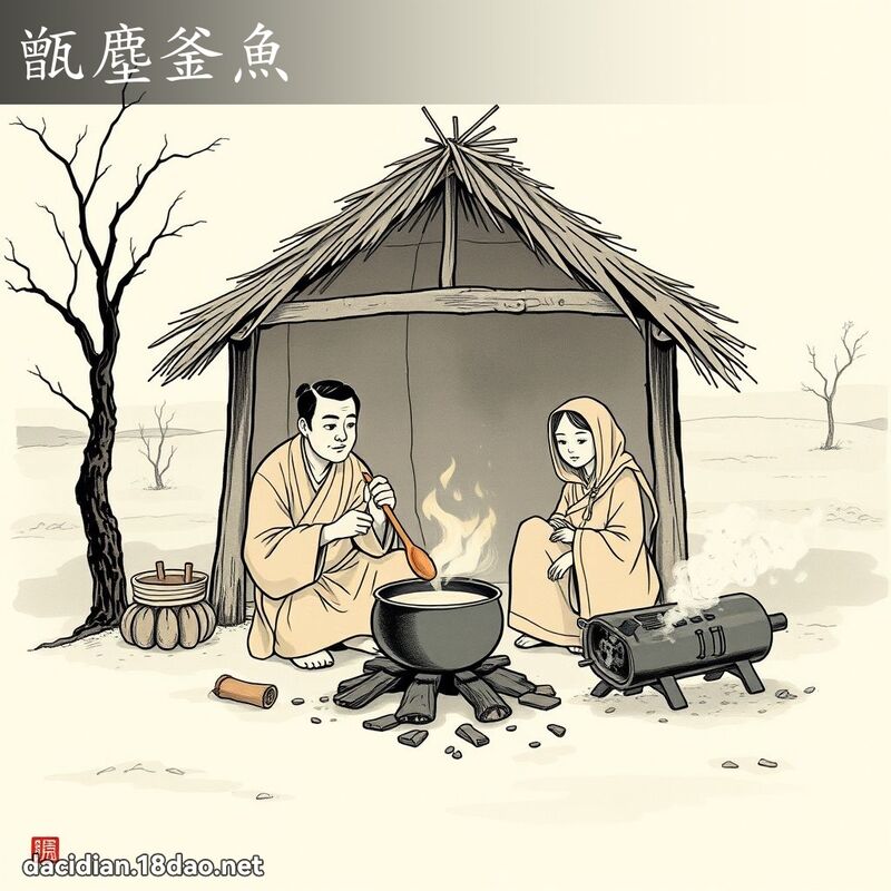 甑塵釜魚 配图