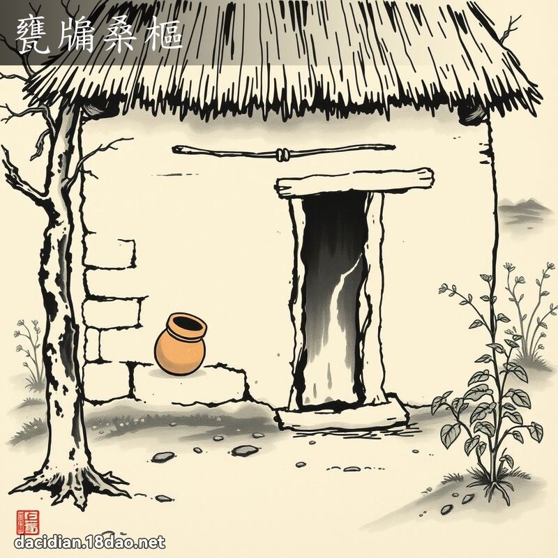 甕牖桑樞 配图