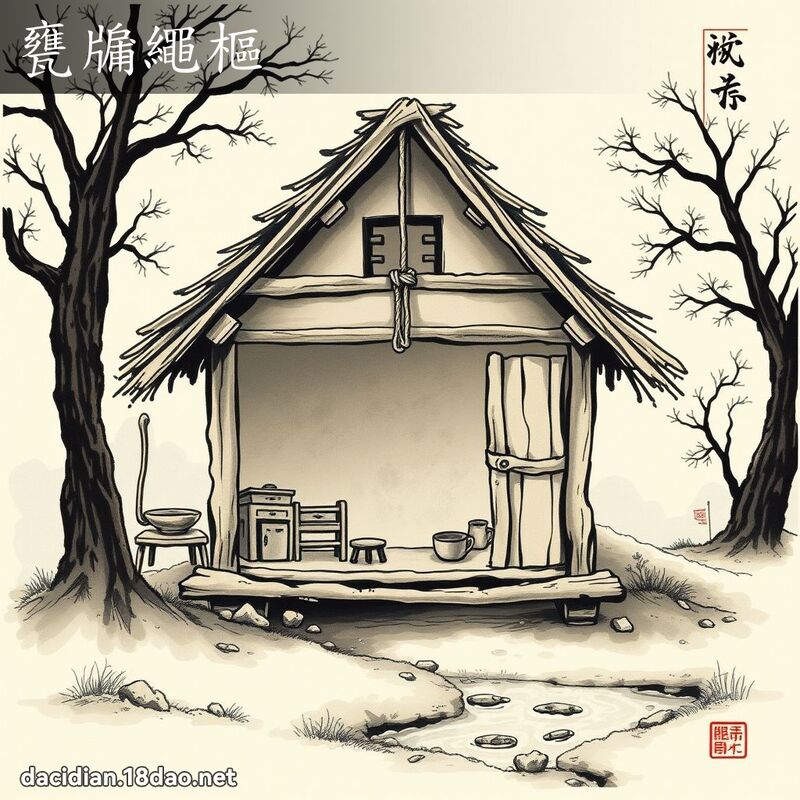 甕牖繩樞 配图