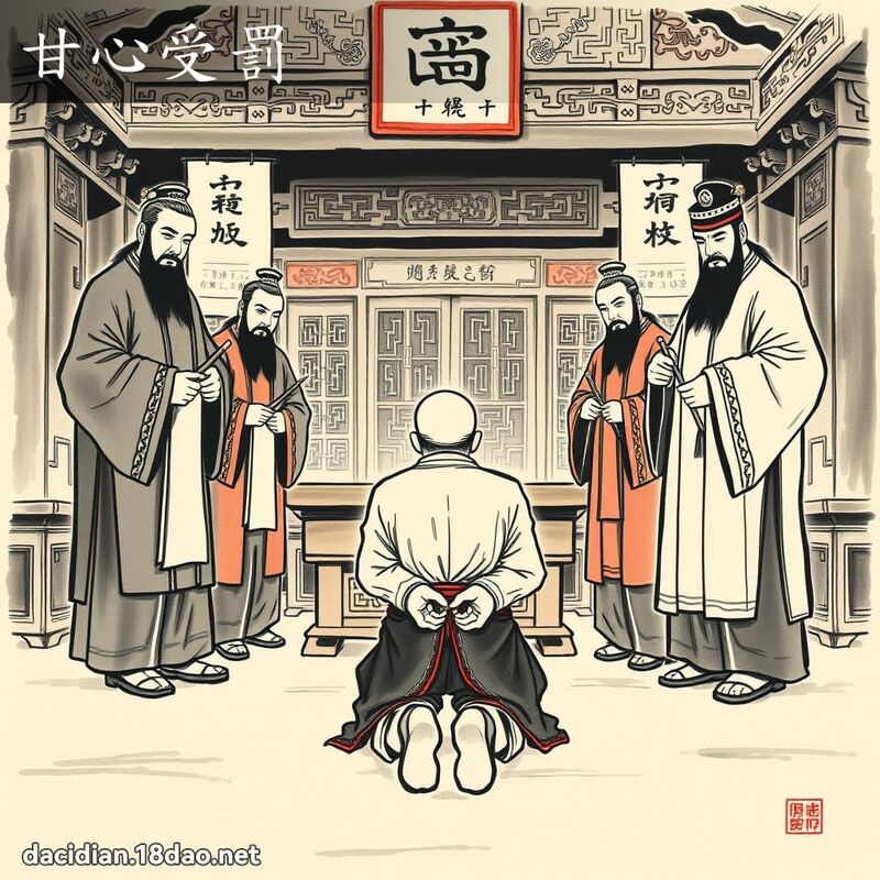 甘心受罰 配图