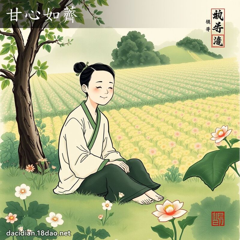 甘心如薺 配图