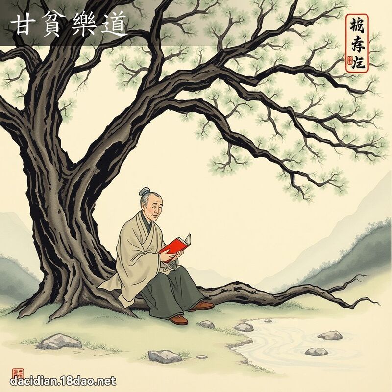 甘贫乐道 配图
