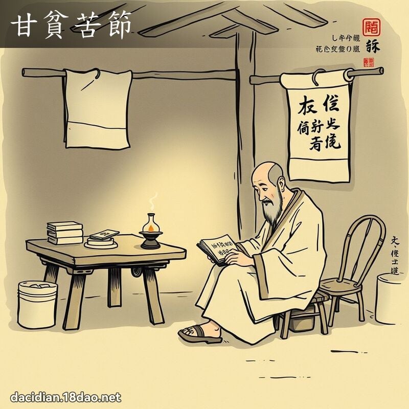 甘贫苦节 配图