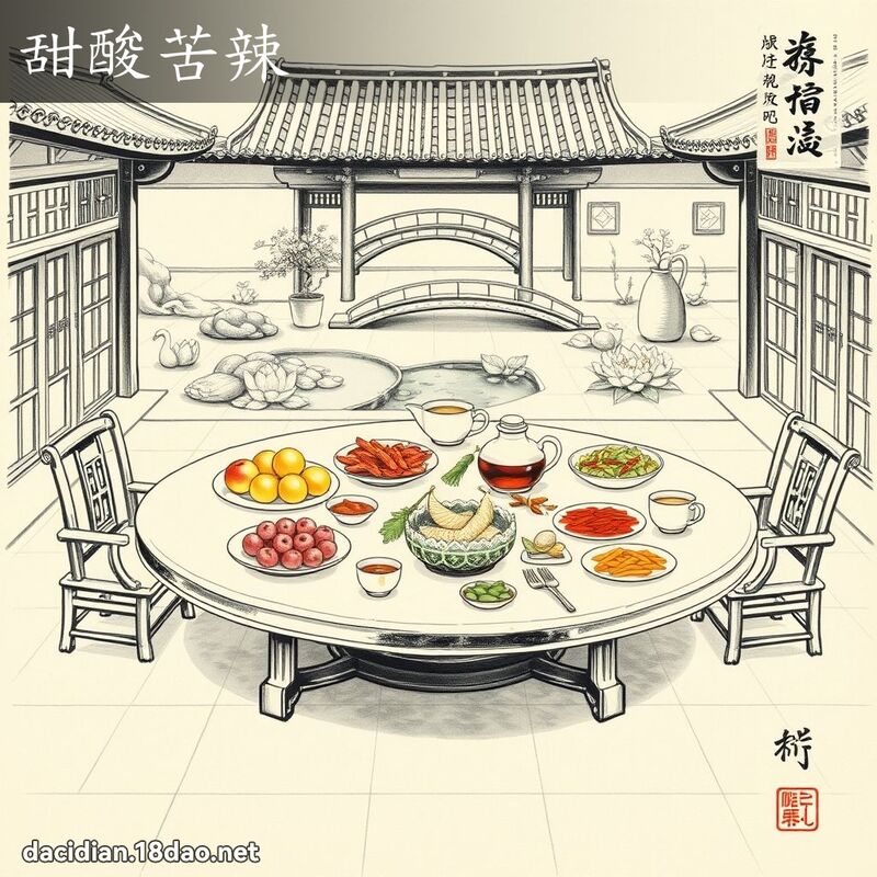 甜酸苦辣 配图