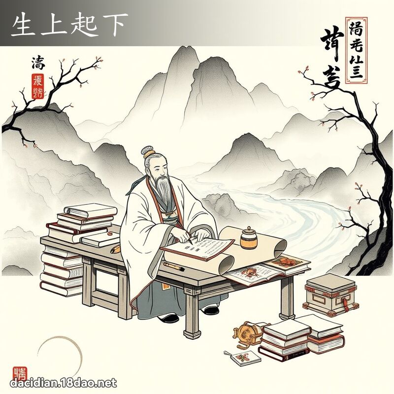生上起下 配图