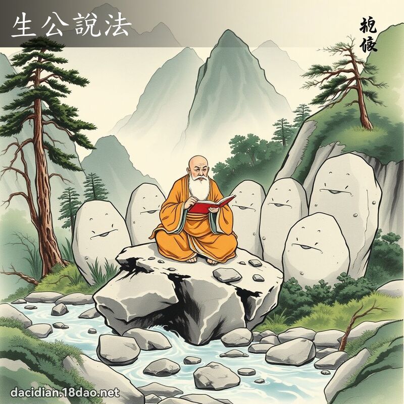 生公说法 配图