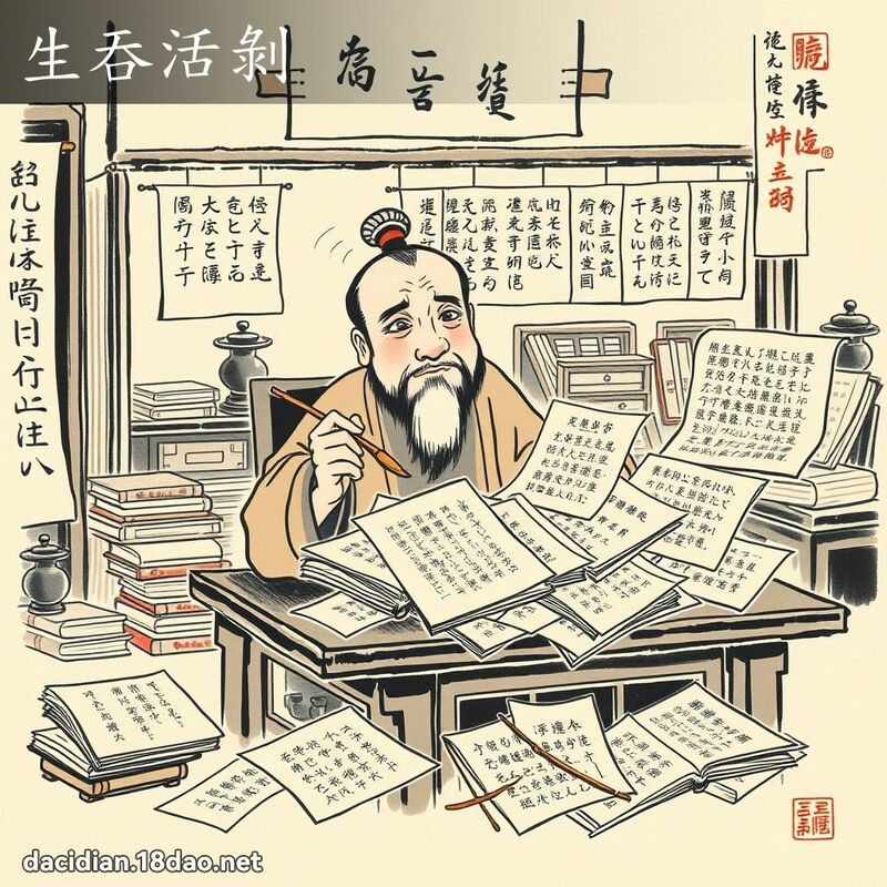 生吞活剥 配图