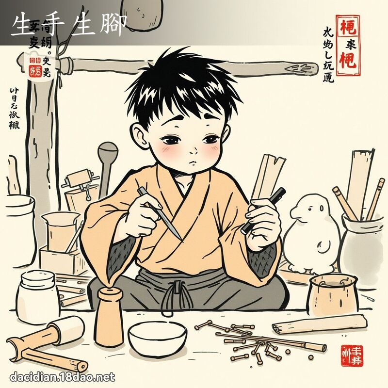 生手生脚 配图