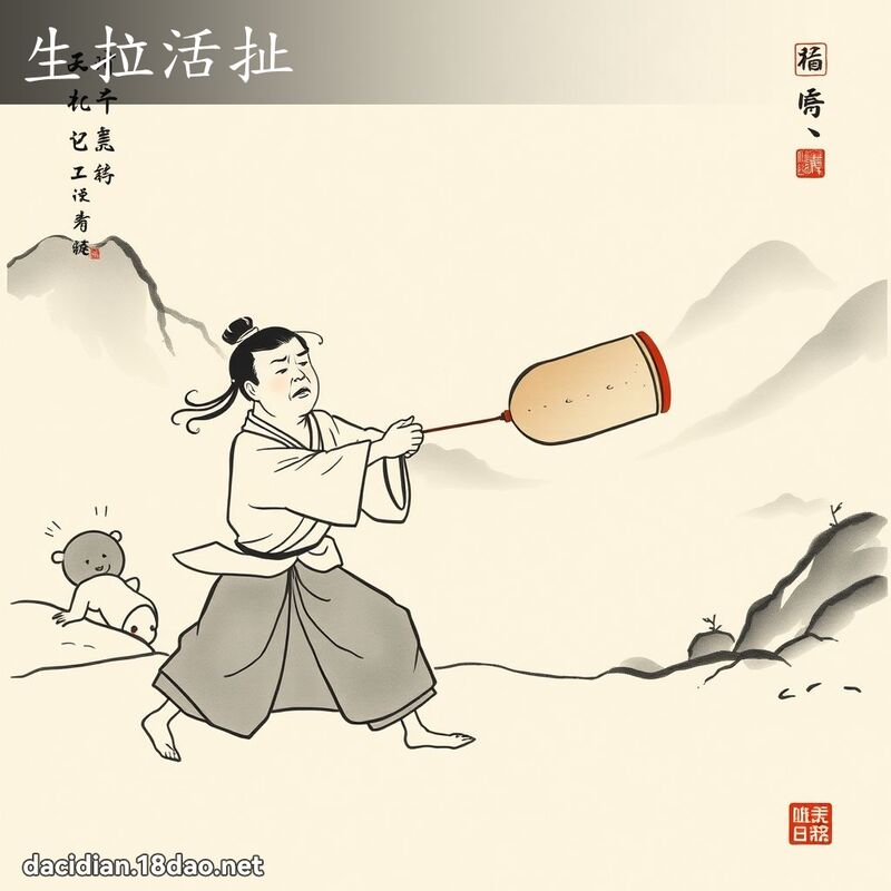 生拉活扯 配图