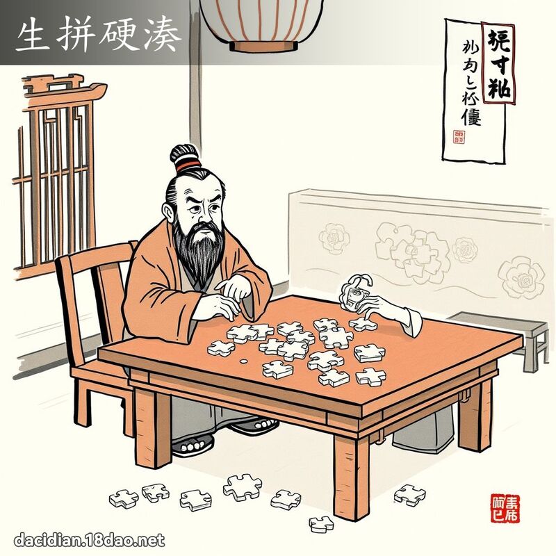 生拼硬凑 配图