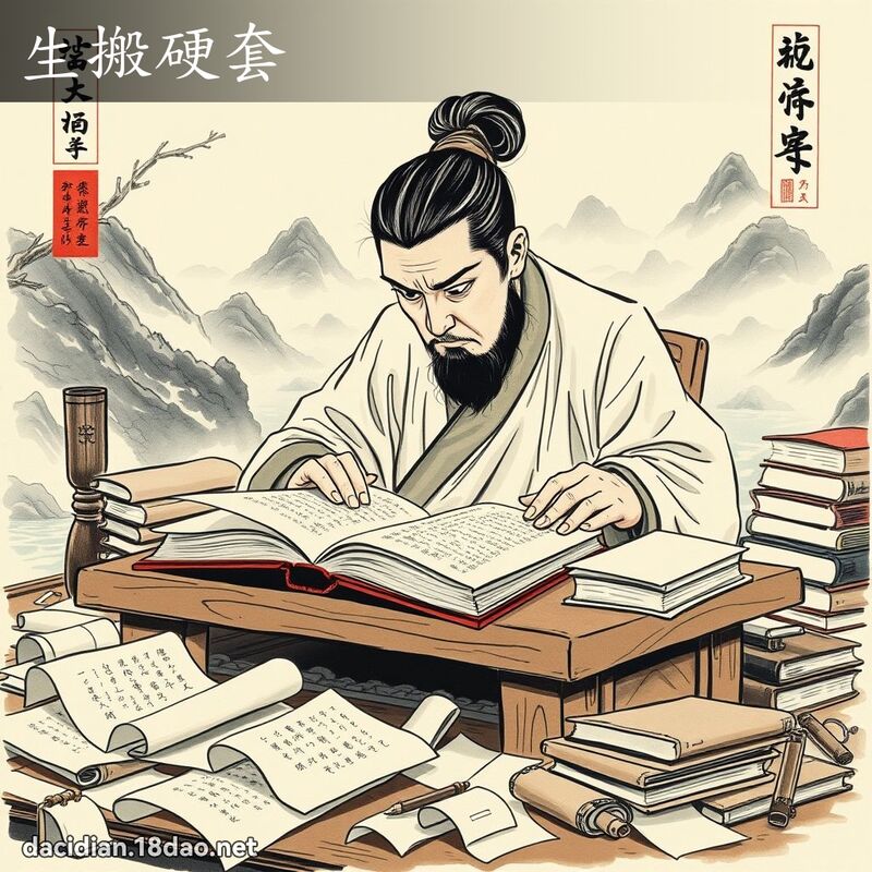 生搬硬套 配图