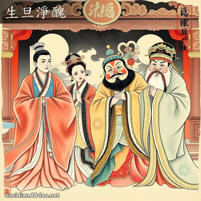 生旦净丑 配图