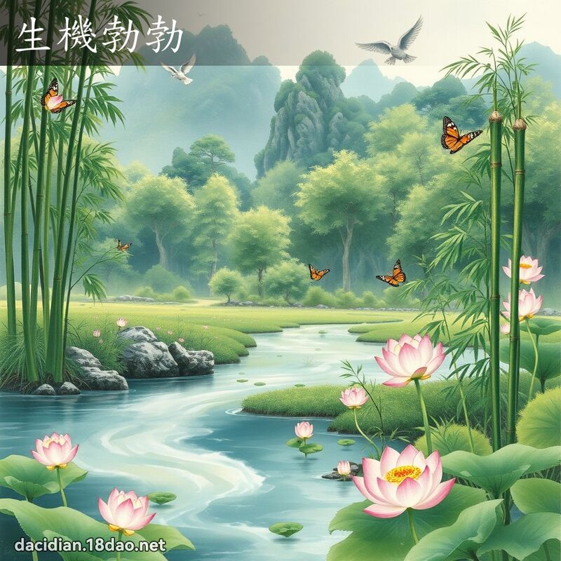 生机勃勃 配图